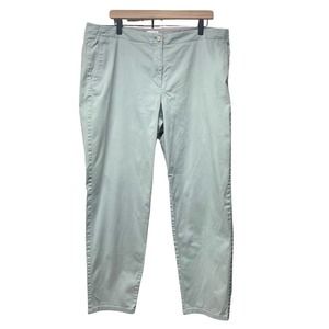 J Jill Live In Chino Straight Leg Pant Light Blue Size 18